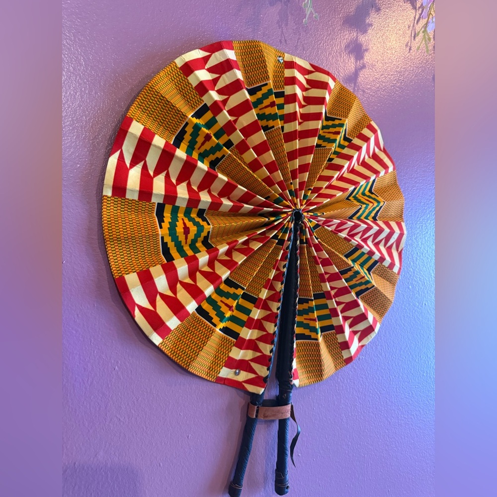 Vibrant Multicolor Wall Fan Decor
